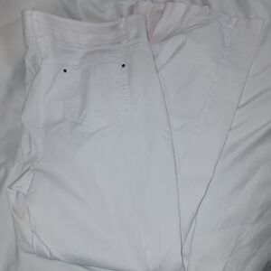 89th + Madison White Rayon Blend Pants Size 18